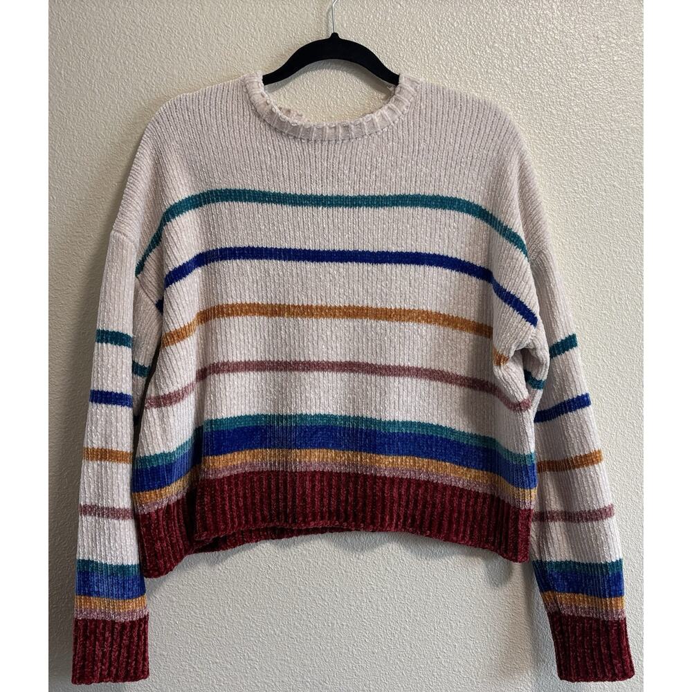 Cropped Sweater Striped Soft Retro Y2K 00’s Preppy Coastal UnionBay Women’s L